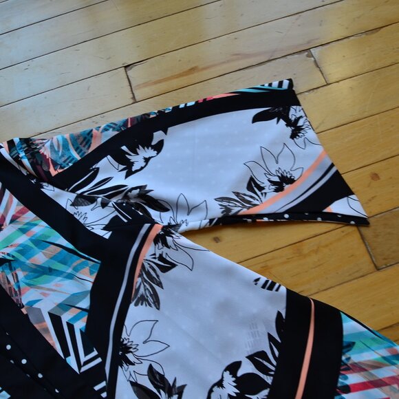 Chicos Chico's Reversible Black Multi Kimono Cardigan Jacket Size 3 XL NWT - Picture 4 of 14